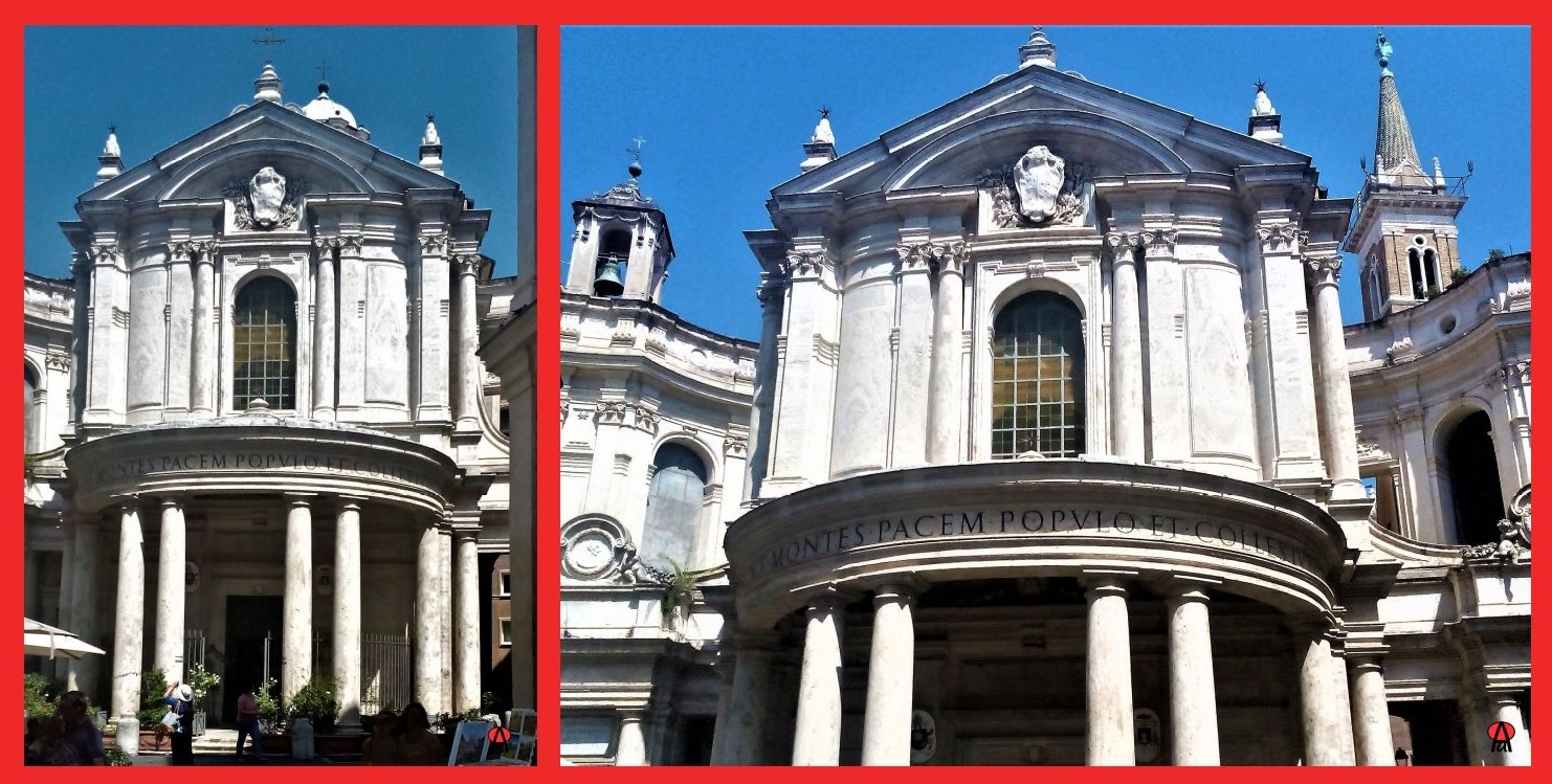 Fotografie della facciata di Santa Maria della Pace